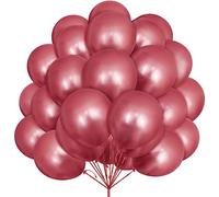 30 Pezzi Palloncini Rosa lattice Rosa Metallico Cromo 12Pollici per Ragazze Donne Festa di Compleanno Matrimonio Baby Shower Nuziale Fidanzamento Addio al Nubilato Carnevale Anniversario Decorazioni