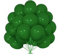 30 Pezzi Palloncini Verdi lattice Verde Scuro Opaco 12 Pollici con Nastro per Ragazze Ragazzi Festa di Compleanno Matrimonio Bridal Baby Shower Anniversario Wild Safari Animal Jungle Party Decorazioni