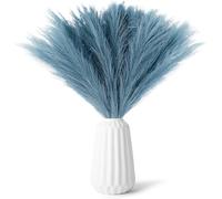 30 Pezzi Pampas Decorative Piume Decorative Fiori Secchi Decorativi Piume Decorative Lunghe Pampas Decorative Fiori Secchi Pampas Decorative Alte Per Matrimonio, Soggiorno, Arredamento Boho, Casa ,blu