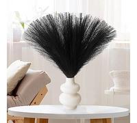 30 Pezzi Pampas Decorative Piume Decorative Fiori Secchi Decorativi Piume Decorative Lunghe Pampas Decorative Fiori Secchi Pampas Decorative Alte Per Matrimonio, Soggiorno, Arredamento Boho-Nere