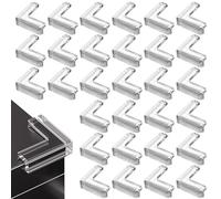 30 Pezzi Paraspigoli Bambini Trasparenti, Paraspigoli Tavolo Vetro, Protege D'angolo del Tavolo, Copri Angoli per Bambini, Paraspigoli Angolari con Nastro Adesivo, per Mobili Sicurezza del Bambino