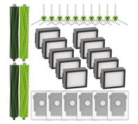(30 pezzi) Parti di ricambio accessori per iRobot Roomba i7 i7+ i8+ j7 j9 j5+ j7+ j9+ i3+ i4+ i5 i5+, Spazzola a rullo, spazzola laterale, filtro HEPA, sacchetti per la polvere (NON PER Combo j7+/j9+)