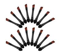 30 Pezzi Pennello Occhi Doppio Portatile, Angolato | Setole Sintetiche e Plastica, Punta per Ombretto, Controllo Definito, Nero, per Look Quotidiani e Festa