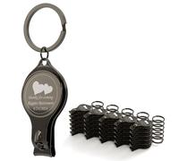 30 pezzi personalizzati da 4 in 1 apri bottiglia multi -funzione, clipper per unghie neri, birreria bomboniere, personalizzati privati, regali multitool per uomini