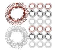 30 Pezzi Pettinino Elastico in Plastica, Cerchio Circolare | Ragazze e Donne, Uso Quotidiano e Occasioni Speciali, Styling Rapido, Vestibilità Invisibile