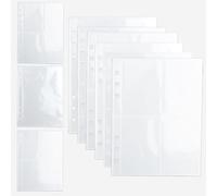 30 pezzi Photocard Binder Kpop A5 Binder Tasche 6 Fori Impermeabile Foglio Lose Raccoglitore 1p 2p 4p Photocard Sleeves Impermeabile Trasparente Pvc Binder Per File Fattura Carta Foto
