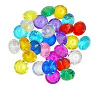 30 pezzi pietra preziosa per bambini, pietre preziose acriliche colori brillanti, diamante giocattolo per caccia al Tresor bambino compleanno, fai da te, decorazione da tavolo (colori casuali)
