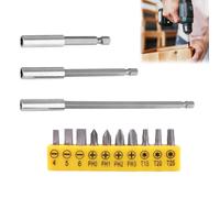 30 Pezzi Portainserti Universale, Esagonale Prolunga Avvitatore Magnetico 60/100/150mm Porta Inserti, Portainserti Lungo per Avvitatore, Pollice Avvitatore Angolo Adattatore Prolunga Avvitatore