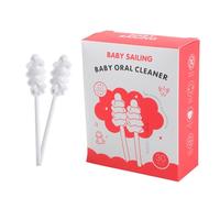 30 Pezzi Portatile Del Bambino Pulitore Della Lingua Bastone di Pulizia Usa E Getta Infantile Morbido Garza Spazzolino Da Spazzolino Da Spazzolino