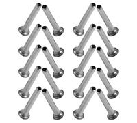 30 Pezzi Rivetti in Metallo per Telaio Ombrello, Argento, riparazione | Giunzione Affidabile, Installazione Semplice, Bordi Sicuri, per Telaio e Estremità, Finitura Liscia