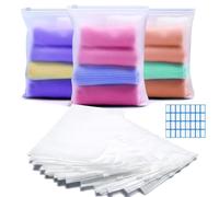 30 Pezzi Sacchetti Vestiti Viaggio 17x25cm Buste per Indumenti Sacchetti Plastica Richiudibili con Zip Sacchetti Per Vestiti Salvaspazio Da Viaggio Organizer Per Indumenti,Biancheria Intima,Scarpe