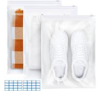 30 Pezzi Sacchetti Vestiti Viaggio 35x45cm Buste per Indumenti Sacchetti Plastica Richiudibili con Zip Sacchetti Per Vestiti Salvaspazio Da Viaggio Organizer Per Indumenti,Biancheria Intima,Scarpe
