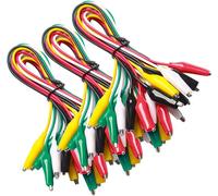 30 Pezzi Saldato Cavi Di Prova Da Clip a Coccodrillo Cavo Di Prova Isolato Cavi