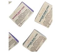 30 pezzi Sapone Mani Viso Monouso - 100% Naturale - Ecologico & Plastic Free - Vegan - linea cortesia per Hotel Alberghi B&B - Fatto a Mano in Italia - fragranza Lavanda - Menta e Eucalipto