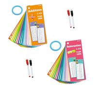 30 Pezzi Schede Flash Matematiche, Fogli di Tabelline per Bambini