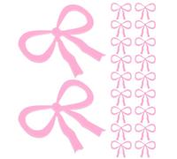 30 Pezzi Segnabicchieri in Acrilico Rosa Fiocco | Design Raffinato, Identificazione Rapida, per Addii al Nubilato e Buffet Bevande