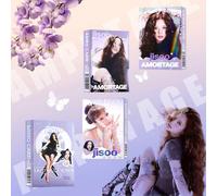 30 pezzi Set di foto card mini album e adesivi impermeabili Jisoo AMORTAGE | Carte LOMO olografiche | Regalo e collezione per fan K-Pop, Foto card Jisoo Amortage, Adesivo impermeabile Jisoo, Carta olo