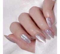 30 Pezzi Set Mandorle Press Su Unghie Gatti Eye False Manicure Dichiarazioni Per Feste E Celebrazioni Gatti Chiodo Oculare