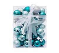 30 pezzi/set Palline di Natale Ciondolo Albero di Natale Appeso Ornamento Stella Topper Decorazione per la casa Capodanno -tiffany