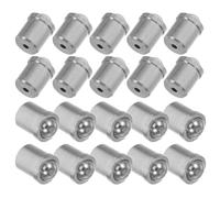 30 Pezzi Stantuffo a Testa Sferica Mini in Acciaio Inox, Argento | Meccanismo a Molla Integrato, Montaggio a Pressione, per Custodie Macchina e Pannelli Metallici