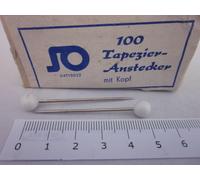 30 Pezzi STRUMENTI PER TAPPEZZERIA SPIEDINI AGHI FORTI PERNI TESTA SFERA...