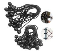 30 pezzi tenditore per teloni, tenditore a sfera, tenditore elastico nero, tenditore elastico