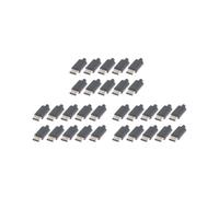 30 Pezzi Tipo C Usb3.1 3A Connettori USB A Ricarica Rapida Spina Jack Maschio Terminali Elettrici Saldatura Cavo Dati DIY Nero