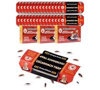 30 Pezzi Trappole per Scarafaggi e Blatte Trappola Atossica e Insapore per Eliminarli Anti Blatte per Casa, Cucina, Bagno, Soggiorno, Armadio, Ufficio, Protegge Bambini e Animali Domestici