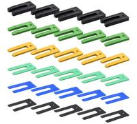 30 Pezzi U Forma Spessori in Plastica Distanziatori per Plastica 1-10mm 7.5 * 3.5 cm Blocchi Distanziatori Piatti Distanziatori per Piastrelle Vetri Finestre e Porta (6 Misure)