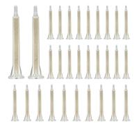 30 Pezzi Ugello per Colla Bicomponente F6-16, Oro, Miscelatore Statico 1:1 per Resina AB, Adatto per Lavori Professionali e Hobby su Metallo Legno Plastica PCB