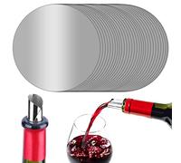 30 Pezzi Versatore di Vino Salvagoccia Riutilizzabile.Salva Goccia per Vino a Disco.Salvagoccia Bottiglia di Vino.Wine Pourer Slice Alluminio.Senza Gocciolamento Salvagoccia per Bottiglia di Olio