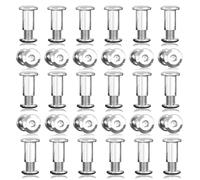 30 Pezzi Viti di Collegamento M4 X 10 Mm, Viti per Collegare Mobili In Acciaio 304 Inox A2 V2a Vite di Giunzione Vitis A Manicotto Connettore per Armadio (30 Vitis per Mobili, 30 Dadi A Manica)