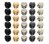 30 Pieces Heart Adjustable Colorful Slider - 5 Colors Drawstring Lock
