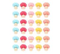 30 Pins Funghi Pins Carini Tirature Per Tiri Le Mappe Decorative Creative Le Mappe Della Parete Office Lavagna O Puntini HO Tavolo Da Sughero/muro