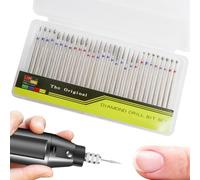 30 punte diamantate per tagliaunghie in ceramica, per unghie, acrilico, diamante per cuticole Efile, per casa, salone, gel, manicure, pedicure