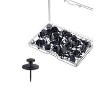 30 puntine decorative in metallo a forma di I, per bacheca in sughero, testa piatta per ganci a spinta in sughero