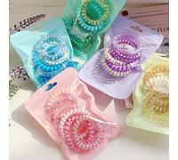 30 pz/18 pz/6 pz Fasce elastiche per capelli di colore casuale - Accessori per capelli di alta qualità con disegni divertenti e modelli rinfrescanti, durevoli e casual per le donne, regali, props per 