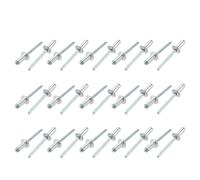 30 Pz. 6mm x 14mm in alluminio/acciaio con estremità aperta rivetti ciechi