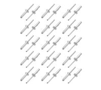 30 Pz. 6mm x 25mm alluminio/acciaio estremità aperta rivetti ciechi