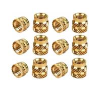 30 pz M2 M2.5 M3 M4 M5 M6 Inserto in Ottone Dado Hot Melt Zigrinato Calore Incorpora Iniezione Insertnut di Rame Stampa 3D Bordo di plastica Noci Inserti (Color : 30PCS, Size : M2xL4xOD3.2)