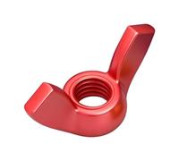 30 Pz M4 Dadi alette nylon Rosso serraggio manuale