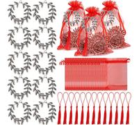 30 Pz Sacchetti Confetti Laurea Corona Alloro in Acciaio Inox Nappe, Bomboniera,