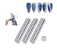 30 pz/scatola rotonda piccolo magnete per unghie arte gel acrilico punte dimensionamento taglierina Maincure strumento attrazione magnetica
