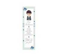30 pz. segnaposto in carta vari eventi segnalibro prima comunione bambina bambino segna posti cartoncino per eventi floral bimbo bimba (floral celeste)