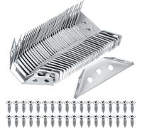 30 Pz Staffe Angolari, Squadrette Angolari per Legno, Squadrette Triangolari, St
