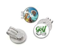 30 pz sublimazione vuoto palla da golf marcatori cappello clip con parti in alluminio per trasferimento di calore fai da te stampa golf Cap clip rimovibile si attacca facilmente ai tappi da golf
