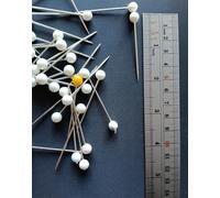 30 PZ TAPPEZZERIA SPIEDINI RESISTENTI/AGHI TESTA A SFERA PERNO 2''/50mm MADE ...
