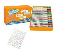 30 Read And Rhyme Flip Books, Flashcards Visivi di Parole Dell'Asilo, Lettura E Filastrocca Libri, Imitazione Giochi di Ortografia Inglese