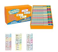 30 Read and Rhyme Flip Books, Word Family Build Book, Abc Vocabulary Flash Cards, Reading FlipBookSet, Word Families Flash Cards, Flip BookPaper, Educational Reading Games (1pcs)