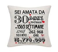 30° Regalo di compleanno per le donne Regalo di compleanno per le donne di 30 anni 30 anni Copricuscino per moglie figlia fidanzata sorella Bestie 30 anni Regalo per compleanno anniversario Natale(30)